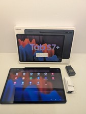 Samsung Galaxy Tab S7+ Tablet Open Box with S Pen 128GB (Digital Line on screen) picture