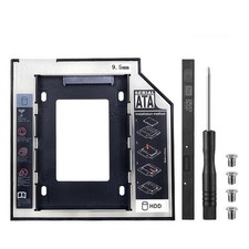 9.5mm Universal For SATA 2nd HDD SSD Hard Drive Caddy CD/DVD-ROM Optical Bay picture