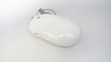 Apple A1152 USB Wired White Optical Mighty w/ 2 Side Buttons Mouse MB112LL/B picture