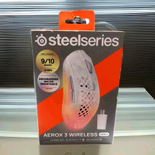 SteelSeries AEROX 3 WIRELESS 62715 Wireless Gaming Mouse - Wht - NEW -  picture