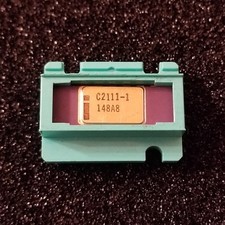 Intel C2111-1 Static Ram, ceramic gold never used in carrier 1976 date code Rare picture