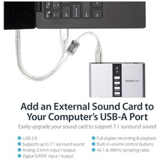 StarTech Surround Sound USB Adapter | External Sound Card picture