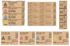 Genuine Ricoh OEM Toner Set IM  C2000-C2500-MP C2503 CMYK- New Sealed picture