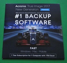 PHYSICAL VERSION | Acronis True Image 2017 | Physical CD & Key | NEW & SEALED picture