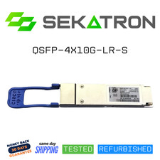 🔌 Cisco QSFP-4X10G-LR-S QSFP Transceiver Module • 40GBASE-LR4 to 4×10GBASE-LR ⚡ picture