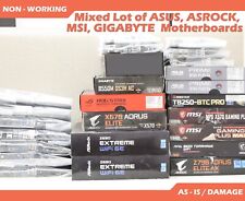 (Lot of 18) ASRock ASUS MSI Gigabyte Mixed Motherboards 45 pounds * FOR PARTS * picture