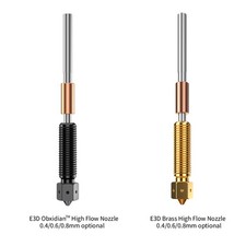 Genuine E3D Obxidian™ High Flow Nozzle Assembly/Brass High Flow Nozzle Optional picture