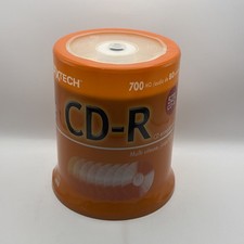New 100-Pack NexxTech CD-R Recordable CD 52X 700 MB 80 Min Audio Data picture