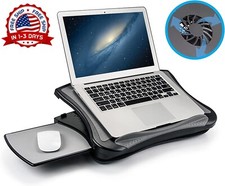 Soporte Para Portátil Con Alfombrilla De Ratón, Cojín Y Ventilador USB ERGONÓMIC picture