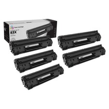 LD Compatible for HP CF283X/83X 5PK HY BLK Toners for LaserJet Pro M201dw/M225dn picture