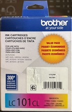 Brother  LC101CL Magenta Cyan And Yellow 3 Color Ink Cartridges Exp 06/2027 picture