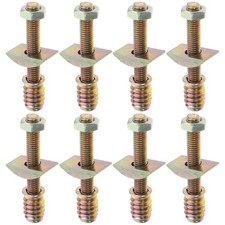 8 Sets Bed Frame Hardwares Bolt Nut Kit Multi Color for Furniture Use picture