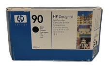 HP 90 C5058A Black Ink Cartridge 400ml Large Capacity Past Expiration 10 SEP 15 picture