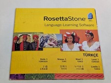 2010 Rosetta Stone v4 Version 4 Application & Turkish Level 1 CD Language Learn picture