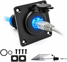 Starlink Gen3 RJ45 CAT6 Wall Pass Through Socket Waterproof Aluminum RV Boat Kit picture