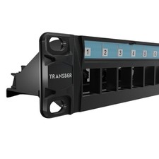 24Port - Blank - 1U/19'' - Metal Rackmount Housing - Wall Mount/Rack Mount picture