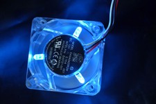 AVC 40mm Crystal 40x40x20mm DC12V 3Pin Blue LED Transparent Fan (Intel Part) picture