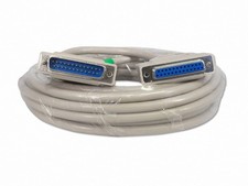 25 Foot DB25 25Pin Serial Port Cable Male/Female RS232 Extension Cord Wire picture
