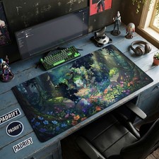 Bulbasaur Enchanted Forest XL Gaming Mouse Pad, Pokemon TCG Mat, Anime Desk Mat picture