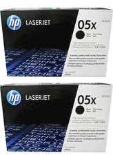 2 Genuine UNUSED HP 05X Toners Never Put into a Printer CE505X *UNUSED NO BOX* picture