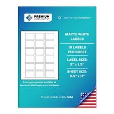 Premium Label Supply White Sticker Labels – 2