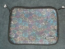 Yak Pak-  Small Computer or Large Tablet Carrier - Rainbow Skulls picture