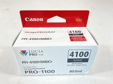 Canon Original PFI-4100 MBK 80mL Matte Black Pigment Ink Tank - 6776C002 picture