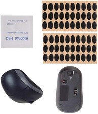 Labriciyon 60Pcs Black Mouse Feet Sticker Skates Pads Replacement  picture