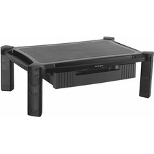 StarTech Adjustable Monitor Riser, Large, Drawer, Monitors up to 32