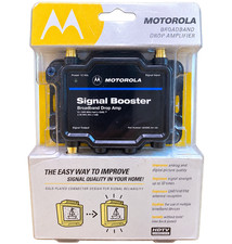 Motorola Signal Booster Cable 15db Broadband Drop Amplifier New Sealed picture
