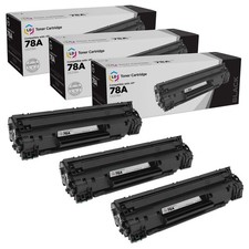 LD  3pk Comp Black Laser Toner for HP CE278A 78A LaserJet P1566 P1606dn M1536dn picture