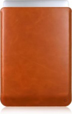 Sleeve for MacBook Pro & Air 13-16 Inch - Genuine Full Grain Leather, Soft Wool picture