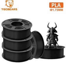 TECBEARS 5KG PLA 3D Printer Filament Bundle 1.75mm ±0.02 No Clogging Beginner picture
