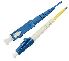 3m LC-SC Simplex 9/125 OS2 Singlemode Fiber Optic Patch Cable OFNR Yellow 10FT picture