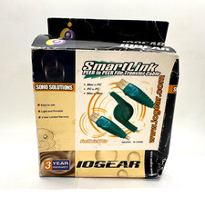 HTF VTG IOGEAR SMARTLINK Peer to Peer File Transfer Cable Translucent Teal MAC picture