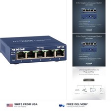 NETGEAR 5-Port Gigabit Ethernet Unmanaged Switch (GS105NA) - Desktop or Wall ... picture