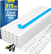 315in Cord Hider Kit, Paintable Cable Raceway, Cord Covers for Wires on picture