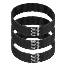 200mm GT-2 Timing Belt, 3pcs 15mm Width 2mm Pitch 3D Printing Closed Loop, Black picture