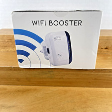 NEW SEALED  Wifi Booster w Ethernet Cable Plug In w Instruction Manual READ picture