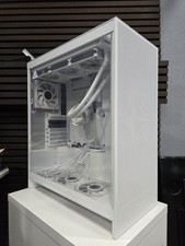 NZXT H7 Flow White + Lian Li 360mm RGB AIO + G850 PSU + 4 LCD RGB Fans picture