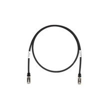 25 ft Panduit STP6X25BL 26 AWG Copper Cat 6A S/FTP Patch Cord Black picture