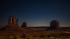 Landscape desert starry night nature low light monument Custom Gaming Mat Desk picture