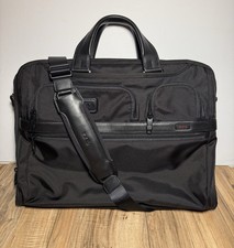 Tumi Alpha 2 Black Ballistic Nylon 17” Large Screen Laptop Briefcase 26114D2 picture