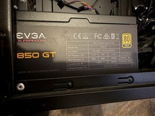 EVGA SuperNOVA 850 GT 850W 80+ Gold Fully Modular Power Supply Works Great picture