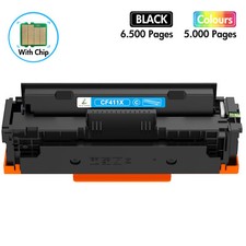 1 Pack CF411X Cyan Toner 410X Fits for HP Color LaserJet Pro M452 M452nw M452dw picture