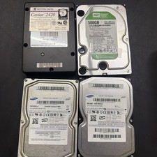 LOT OF 5 Mixed Brand  Hard Drives  Two Samsung and Two Western Digital ( Read ) picture