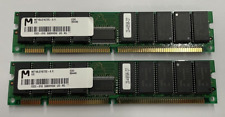 LOT OF 2 MT18LD1672G-6 X, SF75CV-11.1.24R MICRON 128MB RAM MEM EDO 60NS ECC DIMM picture
