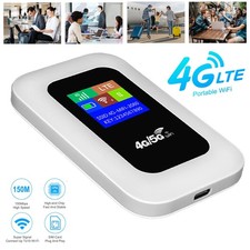 Portable Unlocked 4G LTE Wireless WiFi Router Mobile Broadband LCD MIFI Hotspot picture