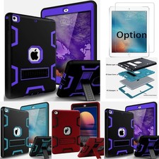 For Apple iPad 2/3/4 Shockproof Military Rubber Case COVER / 9h Screen Protector picture