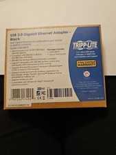 Tripp Lite U336-000-R .. USB 3.0 Gigabit Ethernet Adapter New/Sealed/Black picture